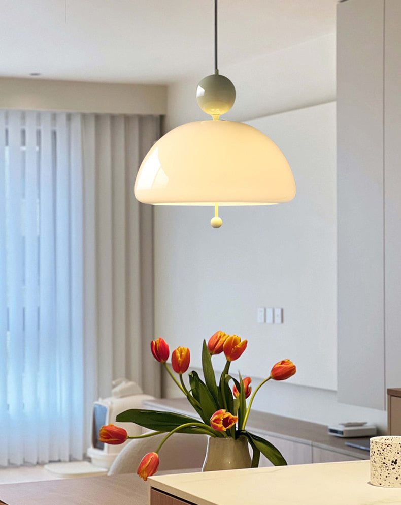 Olivia Vintage Bell Glass LED Pendant Lamp-Letifly Lights and Decor