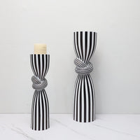 Optic Knot Stripe Candle Holder