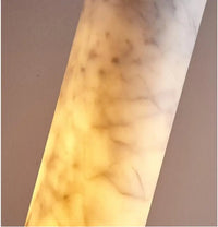 Opus marble LED pendant light cylinder marble lamp 