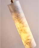 Opus marble LED pendant light cylinder marble lamp 