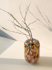 Paint Dot Retro Glass Vase-Letifly Lights and Decor