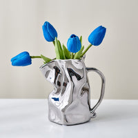 Paper Bag Whimsical Ceramic Vase