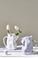 Paper Bag Whimsical Ceramic Vase