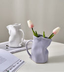 Paper Bag Whimsical Ceramic Vase