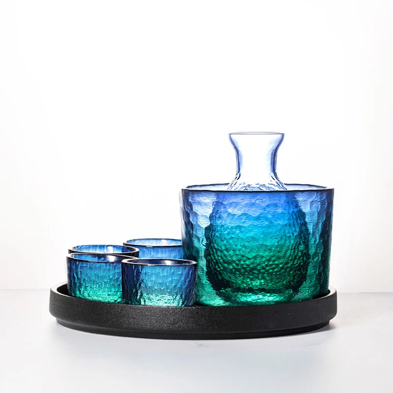 Peacock Sake Jug Set-Letifly Lights and Decor
