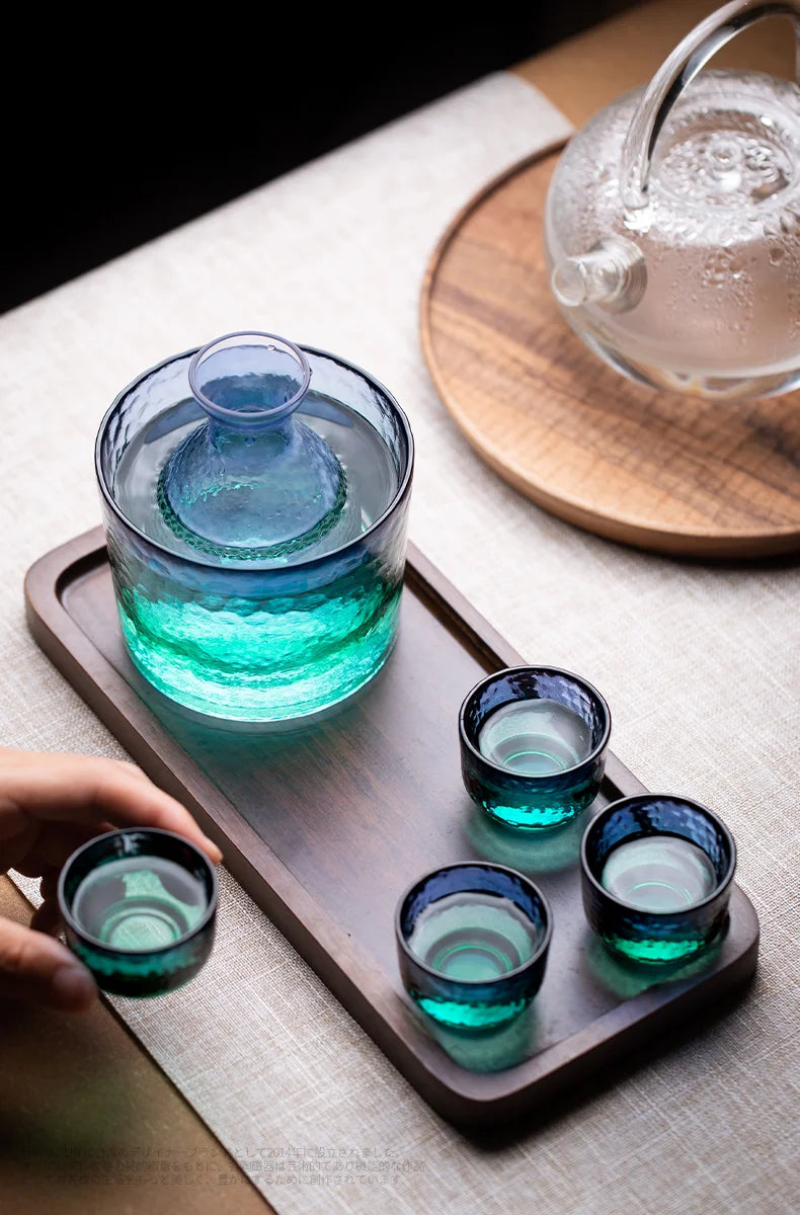 Peacock Sake Jug Set-Letifly Lights and Decor