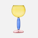 Phillips Colored Glass Goblet & Decanter