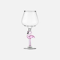Pink Flamingo Wine Glasses