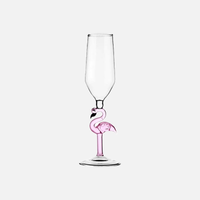 Pink Flamingo Wine Glasses