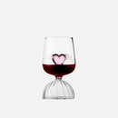 Pink Love Wings Glass Cup & Goblet