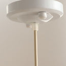 Pleated Flower Glazed Ceramic LED Pendant Light