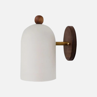 Plume Walnut Wall Light-Letifly Lights and Decor