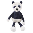 Plush corduroy squeaky dog toy animal shape durable chew toy for puppies and dogs