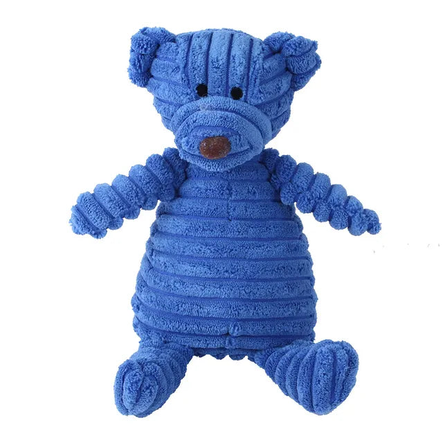 Plush Squeaky Bear Dog Toy – Soft Chew Toy for Small & Medium Dogs