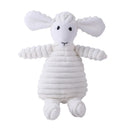 Plush corduroy squeaky dog toy animal shape durable chew toy for puppies and dogs