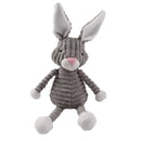 Plush corduroy squeaky dog toy animal shape durable chew toy for puppies and dogs