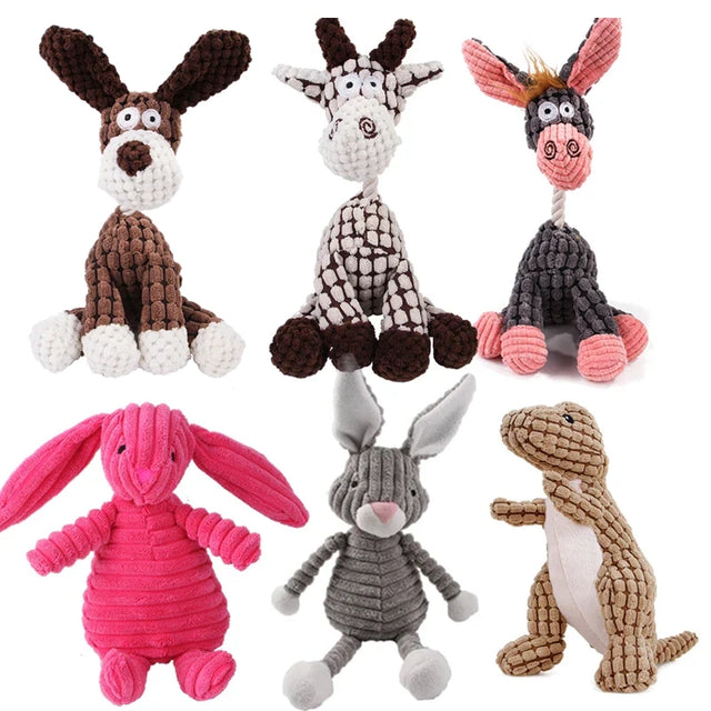 Plush Squeaky Giraffe Dog Toy – Soft Chew Toy for Small & Medium Dogs