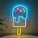 Ice Cream Popsicle Neon Light Party bedroom living room