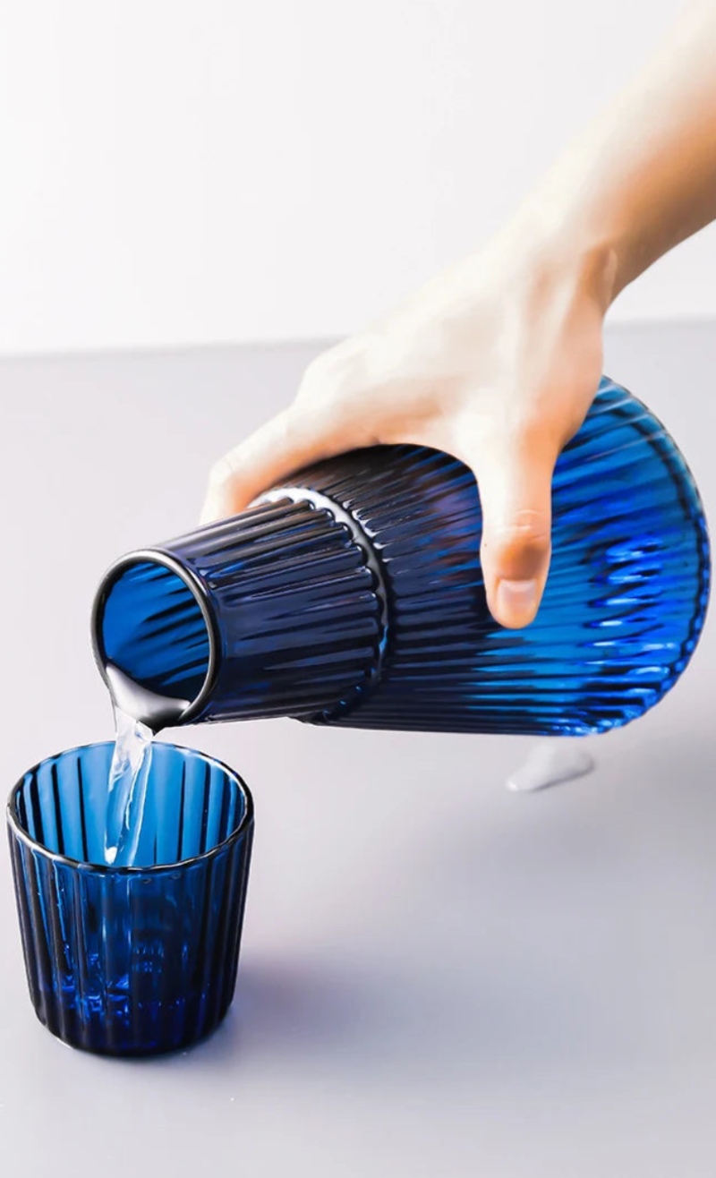 heat resistant borosilicate glass carafe set