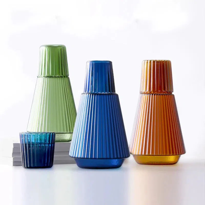 heat resistant borosilicate glass carafe set