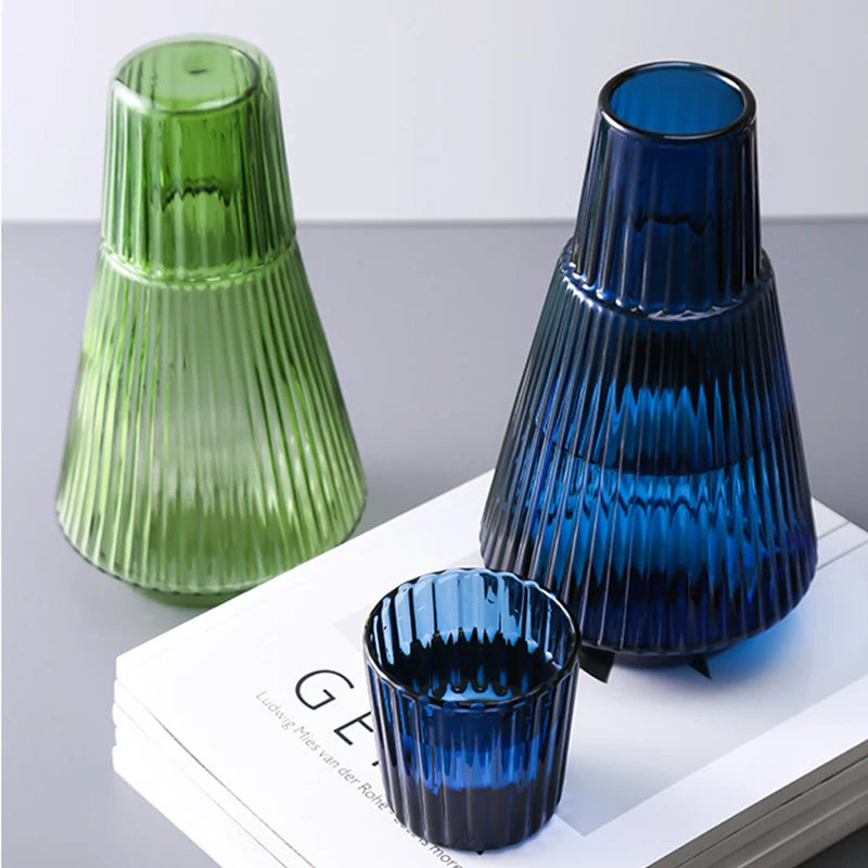 heat resistant borosilicate glass carafe set