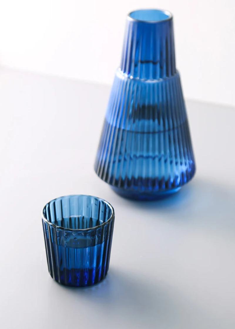 heat resistant borosilicate glass carafe set