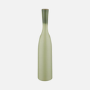 cylinder bottle shape ceramic green decorative vase