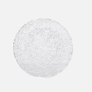 Elegant embossed round dinner plate for serving textured clear plate