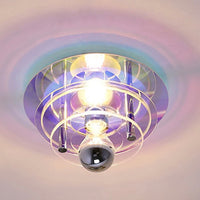 Retro Color Layers Acrylic LED Ceiling Lamp-Letifly Lights and Decor