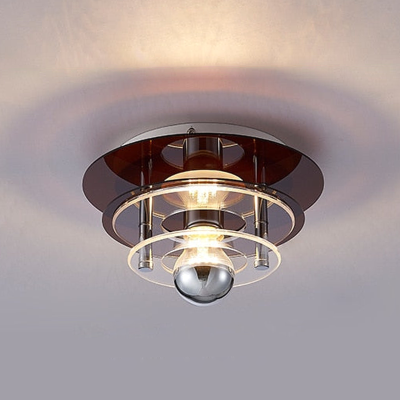 Retro Color Layers Acrylic LED Ceiling Lamp-Letifly Lights and Decor