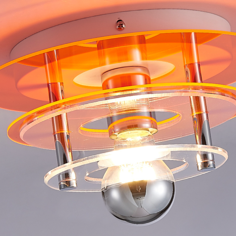 Retro Color Layers Acrylic LED Ceiling Lamp-Letifly Lights and Decor