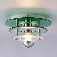 Retro Color Layers Acrylic LED Ceiling Lamp-Letifly Lights and Decor