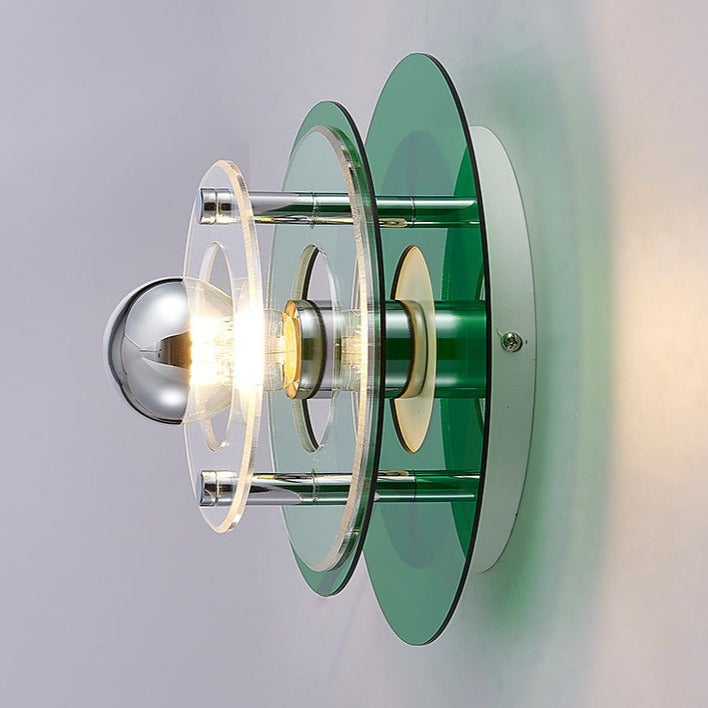 Retro Color Layers Acrylic LED Wall Lamp-Letifly Lights and Decor