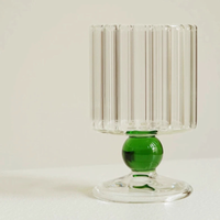 Ripple & Dot Glass Goblet