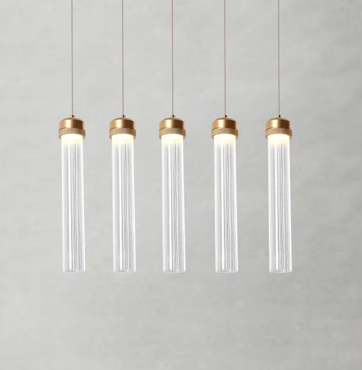 Ripple Drop Tube LED Pendant & Chandelier Light-Letifly Lights and Decor