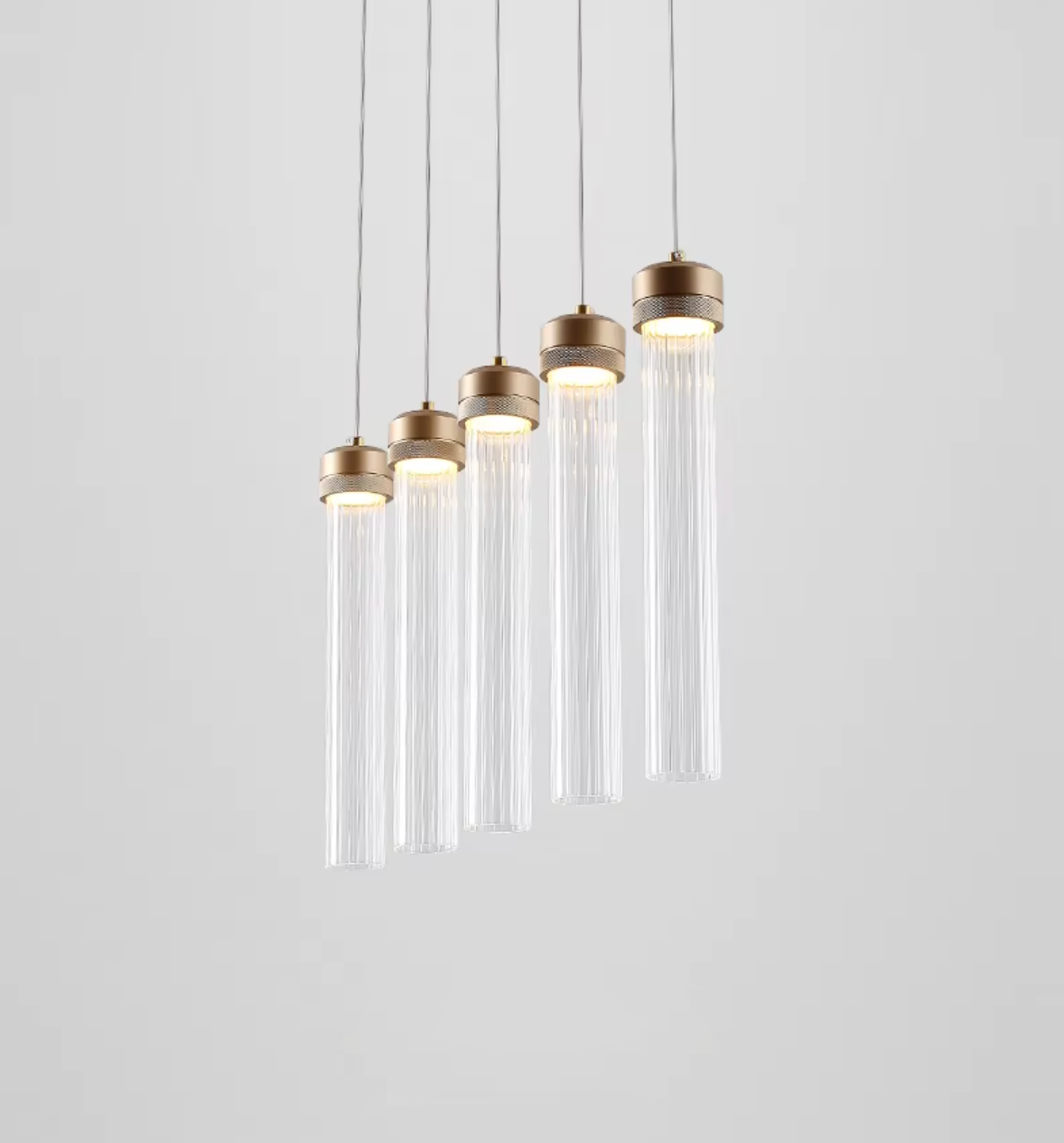 Ripple Drop Tube LED Pendant & Chandelier Light-Letifly Lights and Decor
