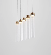 Ripple Drop Tube LED Pendant & Chandelier Light-Letifly Lights and Decor