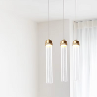 Ripple Drop Tube LED Pendant & Chandelier Light-Letifly Lights and Decor