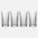 Stackable Ribbed Glassware stackable high-quality glasses with ribbed design