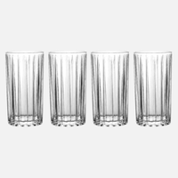 Stackable Ribbed Glassware stackable high-quality glasses with ribbed design