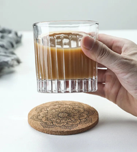 Stackable Ribbed Glassware stackable high-quality glasses with ribbed design