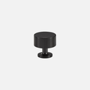 Ripple Texture Solid Brass Knob Luxury drawer and door handle Black