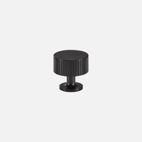 Ripple Texture Solid Brass Knob Luxury drawer and door handle Black