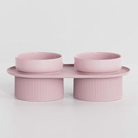 Elevated Double Food and Water Pet Bowls