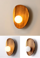 Rustic Glow Wooden Wall Sconce-Letifly Lights and Decor