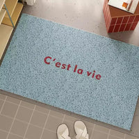 French PVC Doormat Cuttable House Entrance Welcome Mat Rug Carpet Anti Dust Pad Outdoor Aesthetic Home Room Decor-Letifly Lights and Decor