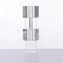 Glass block vase modern crystal geometric flower holder home décor