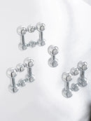 Furniture Handles Bedroom Brass French Silver Wardrobe Door Handle Cabinet Door Shoe Cabinet Drawer Kitchen Brass Small Handles-Letifly Lights and Decor