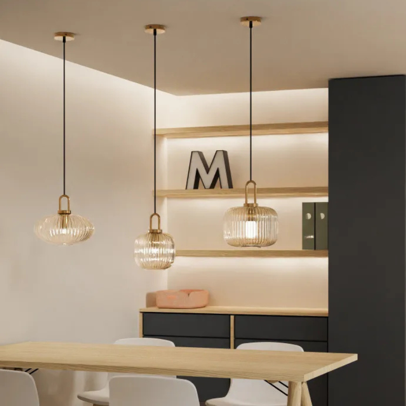 Clara Ridge Glass Pendant Lamps