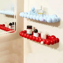 Plastic Cloud Suction Cup Storage Rack Punch Free Large Capacity Cosmetics Storage Rack Space Saving Removable-Letifly Lights and Decor